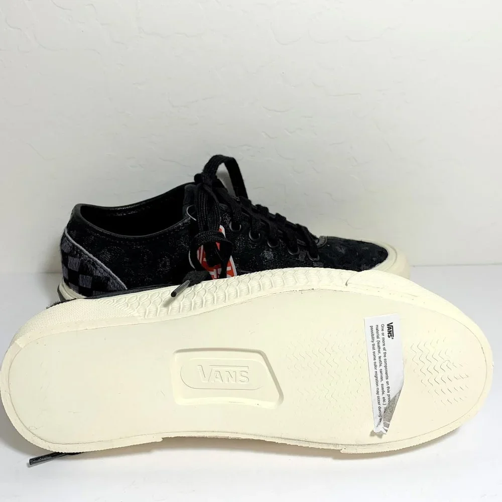 Vans x Billy’s Bess Ni Sneakers Limited Edition Leather Black Animal Size 6 NEW